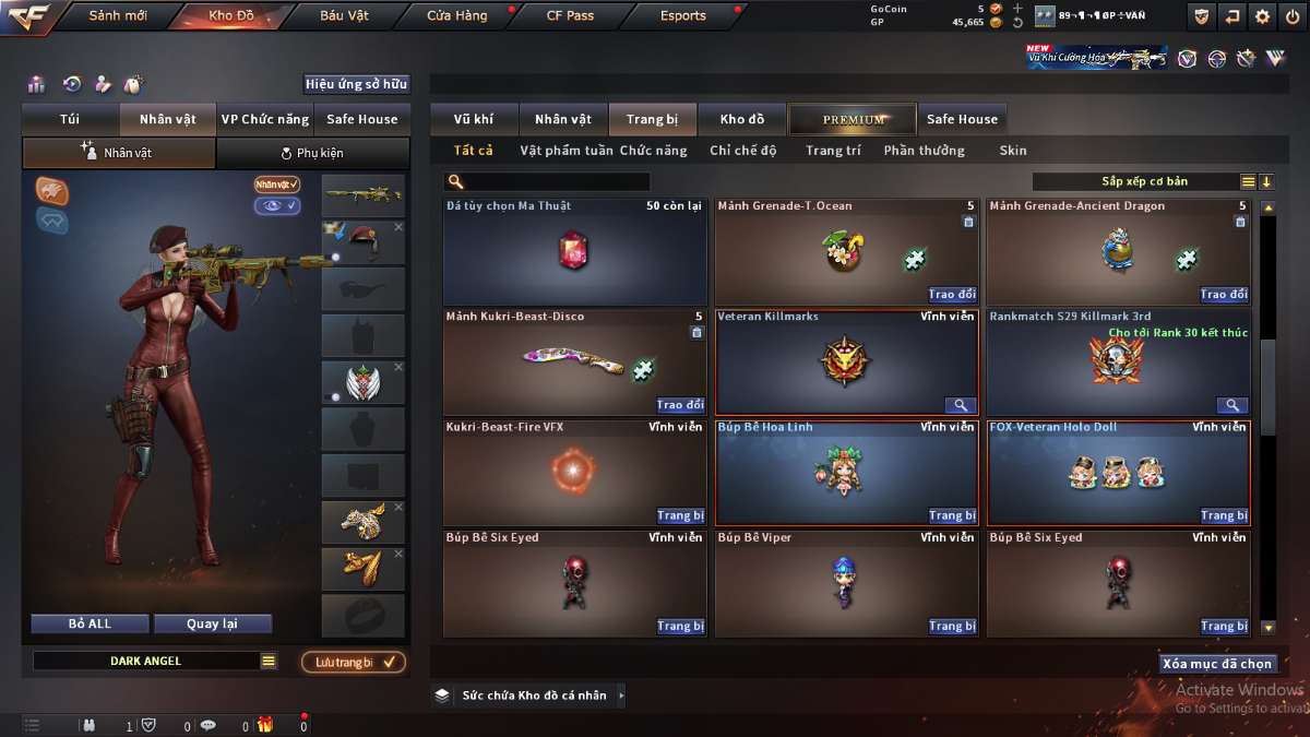 shop acc cf uy tin gia re